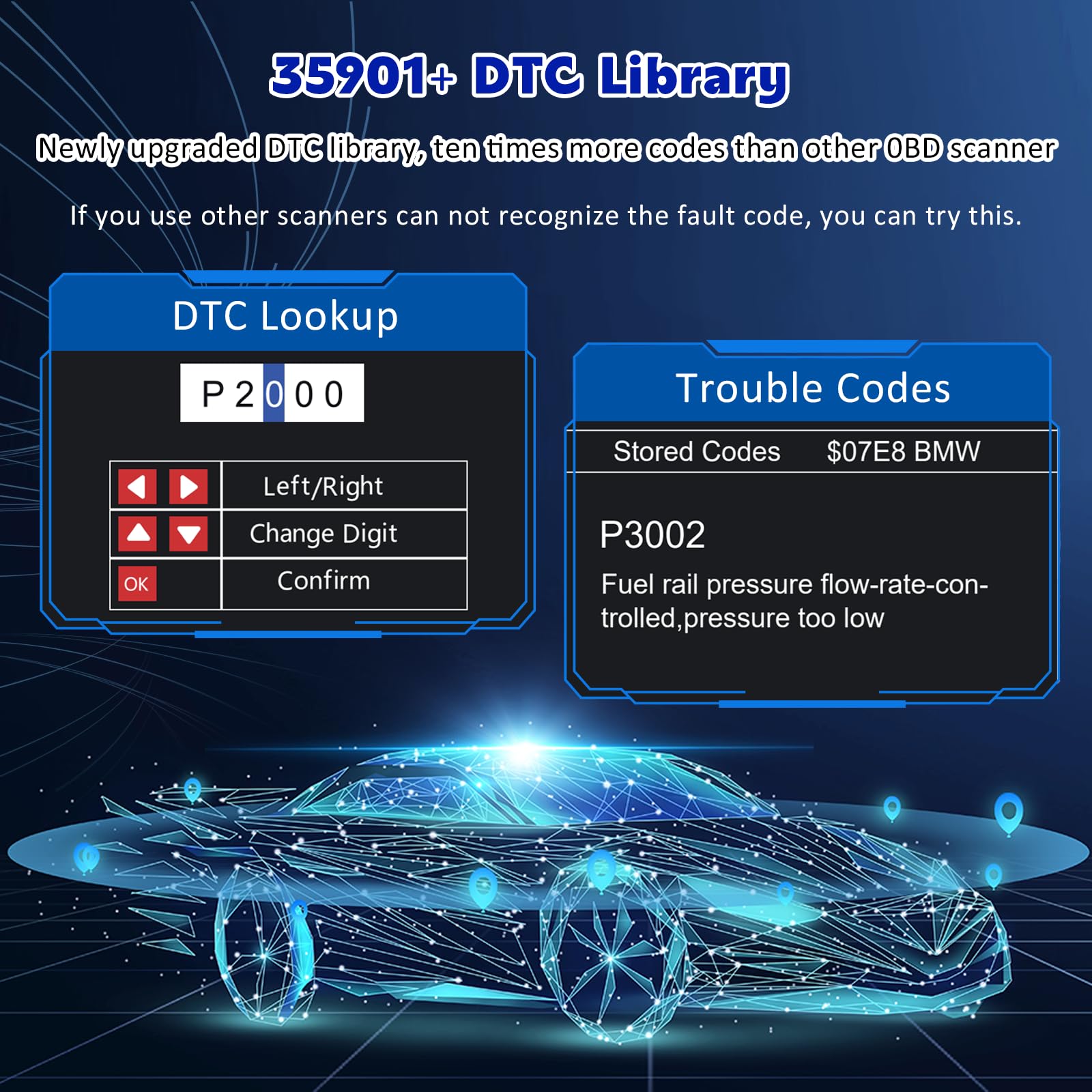 Amazon.co.jp: プロフェッショナルOBD2スキャナー診断ツール、リセット